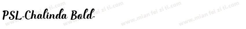 PSL-Chalinda Bold字体转换
